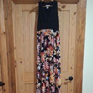 London Times Floral Maxi Dress. Size 12.